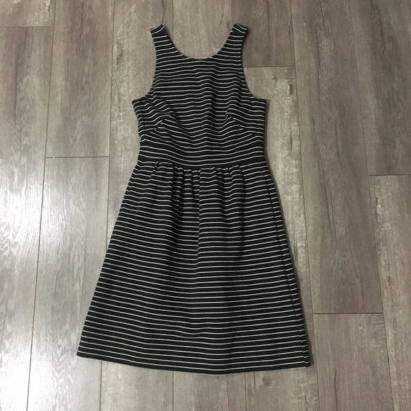 Madewell black & white pierside striped dress xs - Picture 2 of 7